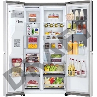 Холодильник LG GC-X257CAEC черный (трехкамерный)