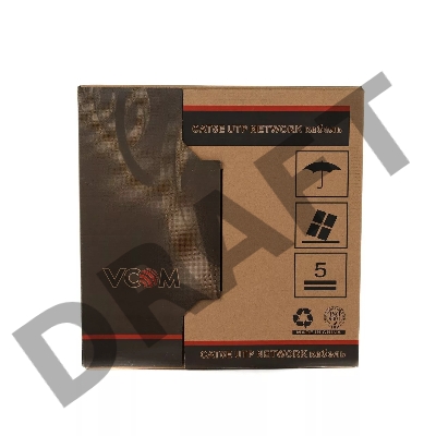 Кабель VCOM VNC1100-YE Кабель UTP 4 пары кат.5е (бухта 305м), желтый 