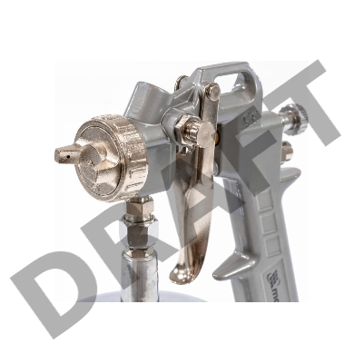 Краскопульт пневматический MATRIX 57316  с нижним бачком v=10k + сопла  диаметром 1.2 1.5 и 1.8мм