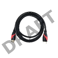 Кабель HDMI 19M/M ver. 2.0 black red, 1.8m VCOM <CG525-R-1.8> Кабель HDMI 19M/M ver. 2.0 black red, 1.8m VCOM <CG525-R-1.8>