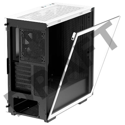 Корпус Deepcool CH510 WH без БП, боковое окно (закаленное стекло), 1x120мм вентилятор сзади, белый, ATX