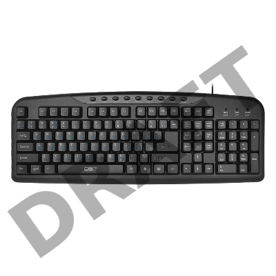 Клавиатура CBR KB 301M Black USB, Клавиатура 107+9 доп. кл.
