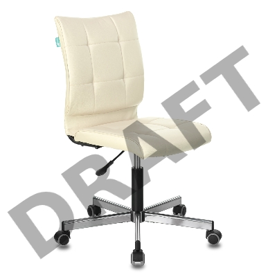 Кресло Бюрократ CH-330M/BEIGE без подлокотников бежевый искусственная кожа крестовина металл