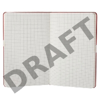 Блокнот Moleskine CLASSIC QP061R Large 130х210мм 240стр. клетка твердая обложка фиксирующая резинка красный    