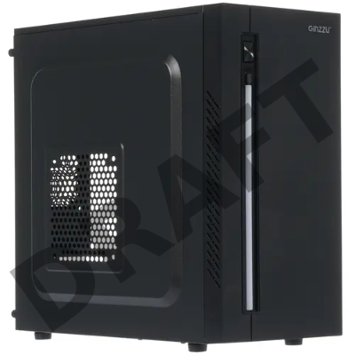 Корпус Ginzzu B350 2*USB 2.0,AU RGB