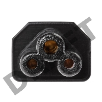 Кабель питания для ноутбуков 3-pin, с заземлением, 220V (EURO) 1.8м,медь, Telecom <TE022-CU0.5-1.8M>