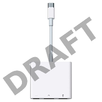 Многопортовый адаптер Apple USB-C Digital AV Multiport Adapter
