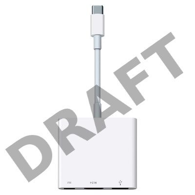 Многопортовый адаптер Apple USB-C Digital AV Multiport Adapter