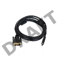 Кабель HDMI to DVI-D (19M -25M) 2м, TV-COM, 2 фильтра <LCG135F-2M>