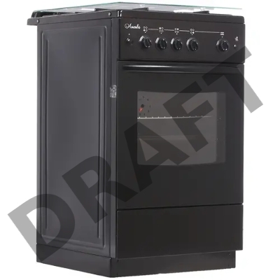 Плита Газовая Лысьва ГП 400 М2С-2у черный (стеклянная крышка)