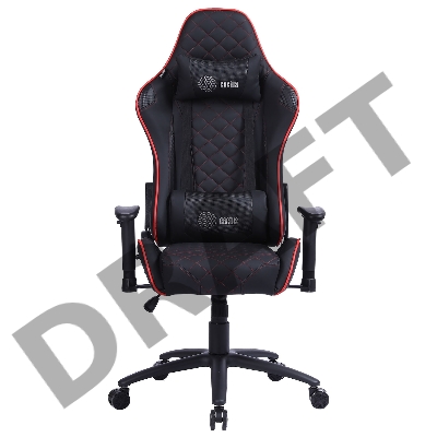 Кресло игровое Cactus CS-CHR-030BLR черный/красный сиденье черный/красный эко.кожа с подголов. крестовина металл пластик черный