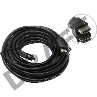 Кабель HDMI [C-HM-HM-7.5M] Wize, 7.5 м, v.2.0, 19M/19M, позол.разъемы, экран, черный, пакет