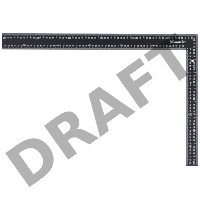 Угольник MATRIX 32371  600мм цельнометаллический