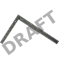 Угольник MATRIX 32371  600мм цельнометаллический