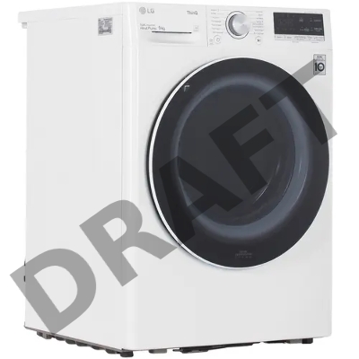 Сушильная машина LG Electronics c тепловым насосом и автоочисткой конденсатора, 9кг, A++, 850х600х690 мм, инвертерный компрессор, белый