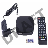 Ресивер DVB-T2 Cadena CDT-1793 черный