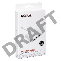 Кабель-адаптер USB3.1 Type-CM-->HDMI+USB3.0+RJ45+PD charging  VCOM <CU455> Кабель-адаптер USB3.1 Type-CM-->HDMI+USB3.0+RJ45+PD charging  VCOM <CU455>