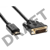 Кабель HDMI to DVI-D (19M -25M) 2м, TV-COM <LCG135E-2M>