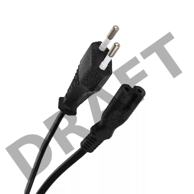 Кабель для аудио-видео техники IEC-320-C7--розетка 220V, 2-pin, 1,8м , медь, VCOM