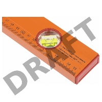 Уровень алюминиевый, 600 мм, 3 глазка, желтый, линейка// Sparta