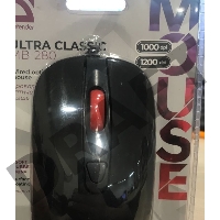 (Поврежденная упаковка, заводской дефект  внешней оплетки  шнура)  Проводная оптическая мышь Defender Ultra Classic MB-280 7 цветов, 4 кнопки, 1000/1200dpi 52281