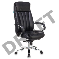Кресло руководителя Бюрократ T-9922SL/BLACK черный кожа крестовина хром