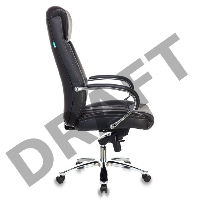 Кресло руководителя Бюрократ T-9922SL/BLACK черный кожа крестовина хром