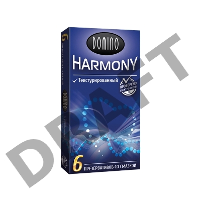 Презервативы Luxe DOMINO HARMONY Текстурированный 6 шт. в упаковке