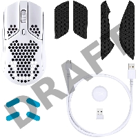 Манипулятор игровой мышь HyperX Pulsefire Haste Wireless White