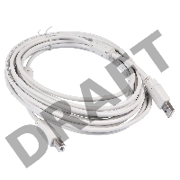 Кабель USB2.0 Buro USB A (m)/USB B (m) 5м феррит.кольца