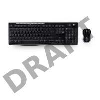 Клавиатура + мышь Logitech MK270 клав:черный мышь:черный USB беспроводная Multimedia