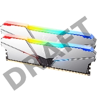 Модуль памяти DDR 5 DIMM 32Gb (16Gbx2), 4800Mhz, Netac NTSRD5P48DP-32S, RGB, CL40, Silver