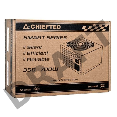 Блок питания Chieftec 700W RTL GPS-700A8 {ATX-12V V.2.3 PSU with 12 cm fan, Active PFC, fficiency >80% with power cord 230V only}