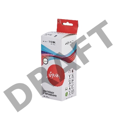 Контейнер с чернилами Sakura C13T06C14A (112 BK) для Epson, черный, 140 мл.