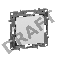 Выключатель 10АХ, на винтах, бел. ETIKA 