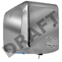 Сушилка для рук Puff 8813 1250Вт хром