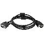 Кабель для монитора VGA (M) -) VGA (M), 1.8m, TV-COM (QCG341AD-1.8M), ферритовые кольца