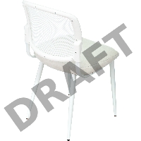 Стул для кухни Бюрократ KF-8W_2 комплект 2шт белый металл белый на ножках (KF-8W/WHITE_2)