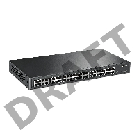 Сетевой коммутатор  TP-Link SMB TL-SG1048 Коммутатор 48-port Gigabit Switch, 1U 19-inch rack-mountable steel case