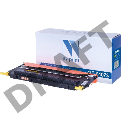 Картридж NV Print совместимый Samsung CLT-Y407S Yellow для CLP-325/CLX-3185 (1000k)
