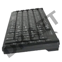 Клавиатура Oklick 530S черный USB slim Multimedia