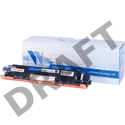 Картридж NVPrint совместимый HP CE310A/Canon729  Black для LJ Color CP1025 (1200k)