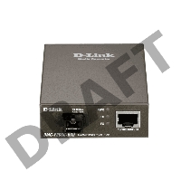 Сетевое оборудование D-Link DMC-F20SC-BXU/A1A WDM медиаконвертер с 1 портом 10/100Base-TX и 1 портом 100Base-FX с разъемом SC (ТХ: 1310 нм; RX: 1550 нм) для одномодового оптического кабеля (до 20 км)