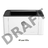 Принтер лазерный HP Laser 107w, (4ZB78A),/A4, 20 стр./ мин, 64 Мб, USB, Wi-Fi/