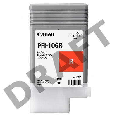 Картридж струйный Canon PFI-106 R красный для iPF6400/6450 (6627B001)