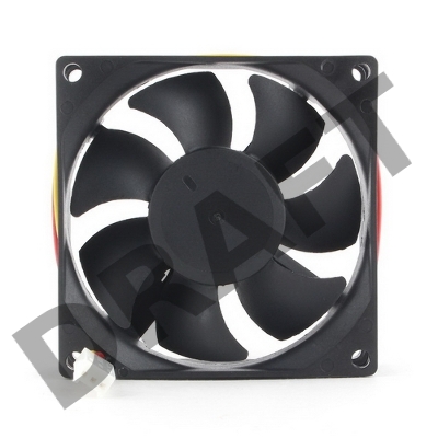 Вентилятор Gembird D8025HM-3 80x80x25, гидродинамический, 3 pin, провод 30 см {240}