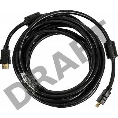 Кабель аудио-видео Ningbo HDMI-5M-MG HDMI (m)/HDMI (m) 5м. феррит.кольца Позолоченные контакты черный       
