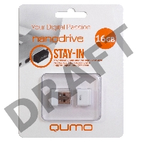 Флэш Диск QUMO 16GB NANO QM16GUD-NANO-W White