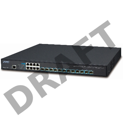 Управляемый коммутатор Planet L2+ 24-Port 10/100/1000T 802.3at POE+ plus 4-port 10G SFP+ Managed Switches with HardwLayer 3 12-Port 10G SFP+ + 8-Port 10/100/1000T Stackable Managed Switch with Dual 100~240V AC Redundant Power