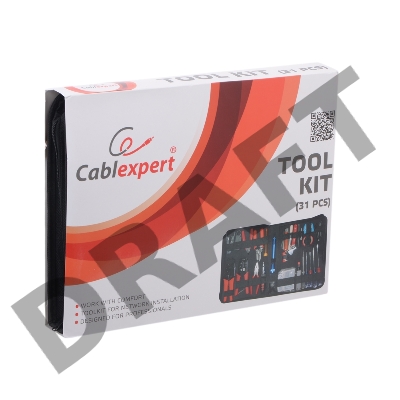 Монтажный инcтрумент Gembird TK-NETWORK Набор инструментов , 31 предмет, ret